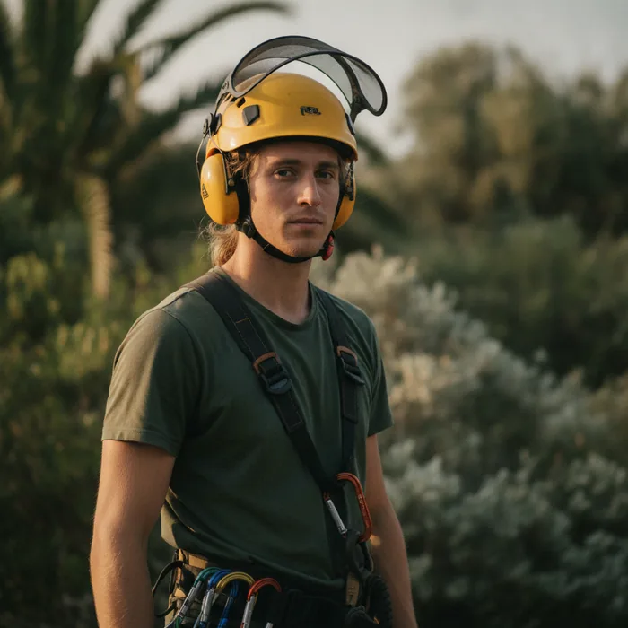 Lucas M., grimpeur, référent palmiers à Nice